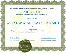 "Outstanding Poster Award" der ICAD 2016